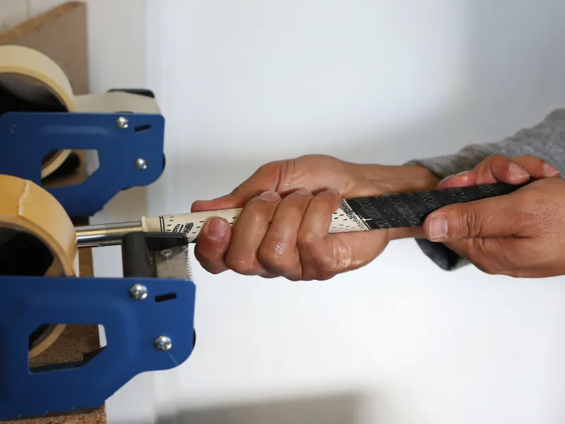 Regripping of golf clubs. 