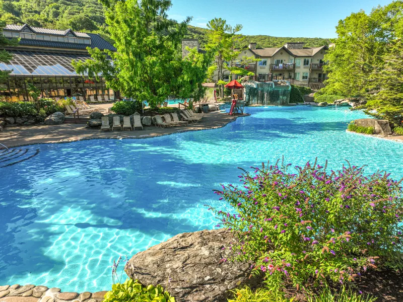 Minerals Outdoor Pool Complex during summer.
