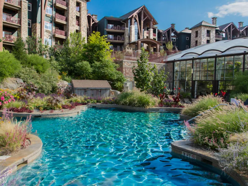 Outdoor pool at Biosphere Pool Complex