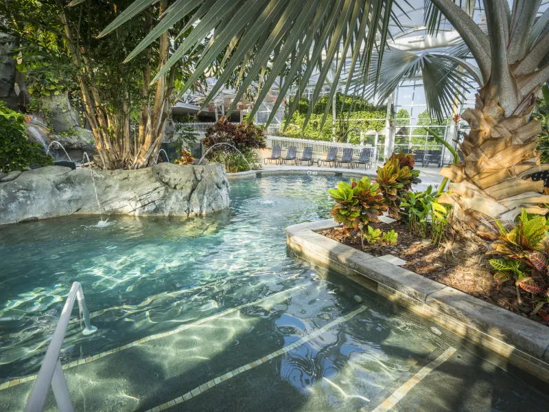 Indoor Biosphere Pool Complex at Crystal Springs Resort in NJ